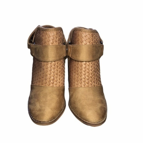 Chunky Heel Slingback Almond Toe Fall Heel Ankle Boots Size 8.5 - Picture 6 of 9